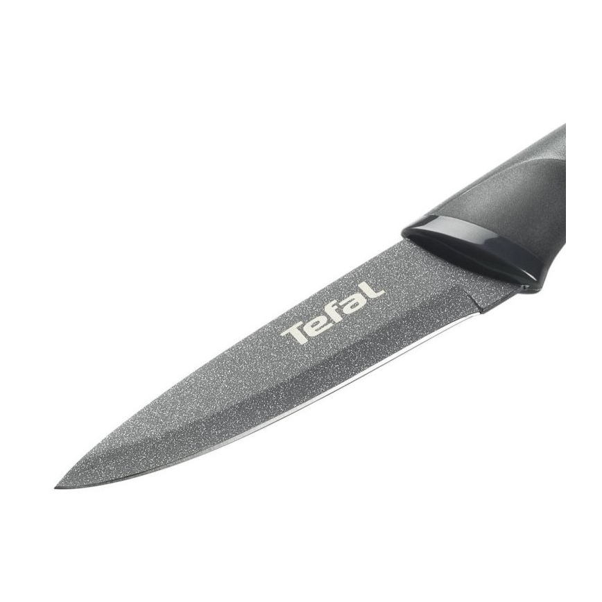 Tefal - Nerūsējoša tērauda griešanas nazis FRESH KITCHEN 9 cm pelēka/zaļa