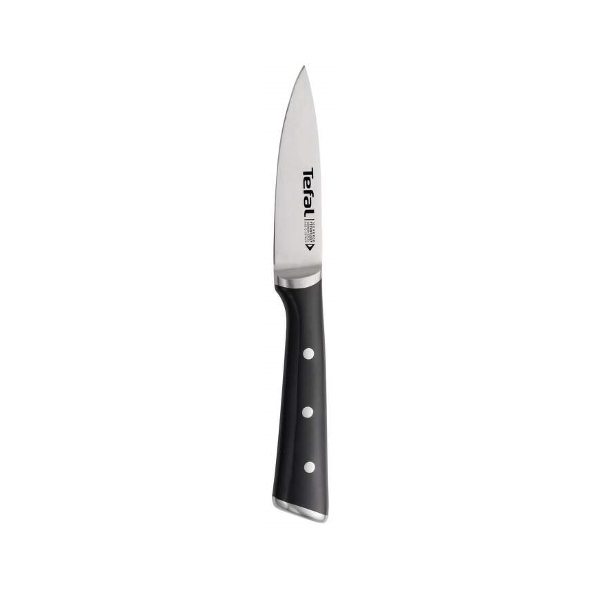 Tefal - Nerūsējoša tērauda griešanas nazis ICE FORCE 9 cm spīdīgi hromēts/melna