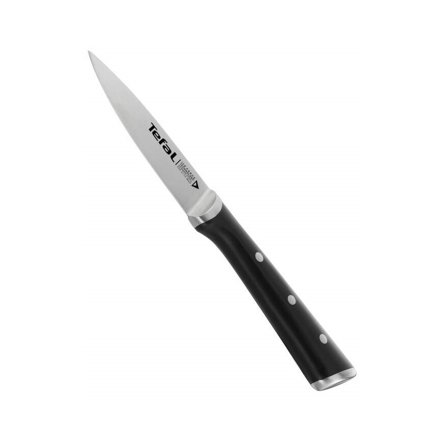 Tefal - Nerūsējoša tērauda griešanas nazis ICE FORCE 9 cm spīdīgi hromēts/melna