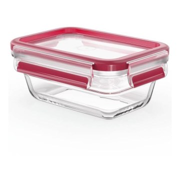 Tefal - Pārtikas trauks 0,45 l MSEAL GLASS sarkans/stikls