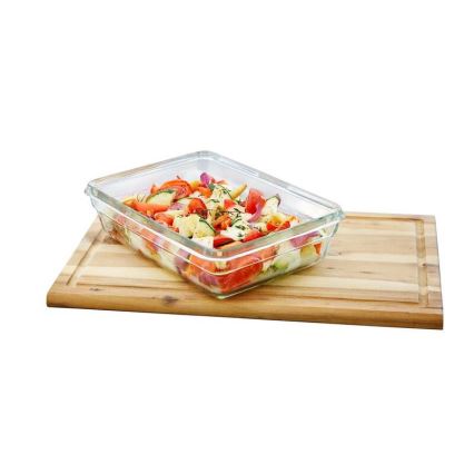 Tefal - Pārtikas trauks 0,45 l MSEAL GLASS sarkans/stikls