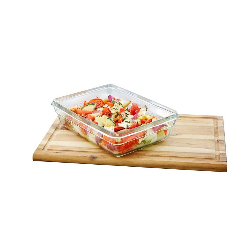 Tefal - Pārtikas trauks 0,45 l MSEAL GLASS sarkans/stikls