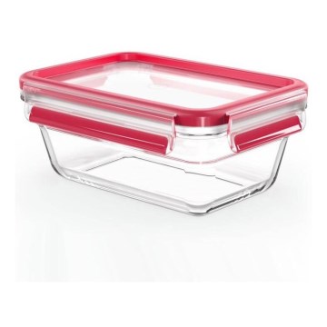 Tefal - Pārtikas trauks 0,85 l MSEAL GLASS sarkans/stikls