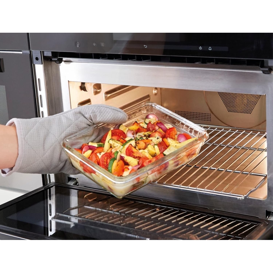Tefal - pārtikas trauks 1,3 l MSEAL GLASS sarkans/stikls