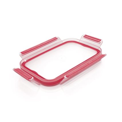 Tefal - pārtikas trauks 1,3 l MSEAL GLASS sarkans/stikls