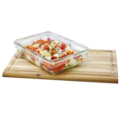 Tefal - Pārtikas trauks 2 l MSEAL GLASS sarkans/stikls