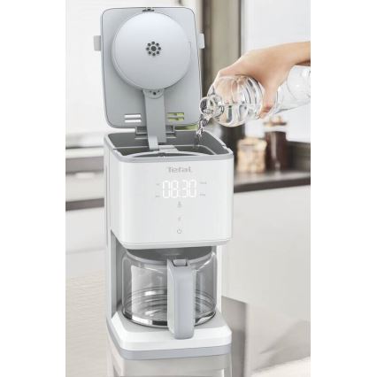Tefal - Pilienveida kafijas automāts ar LCD ekrānu SENSE 1000W/230V balta