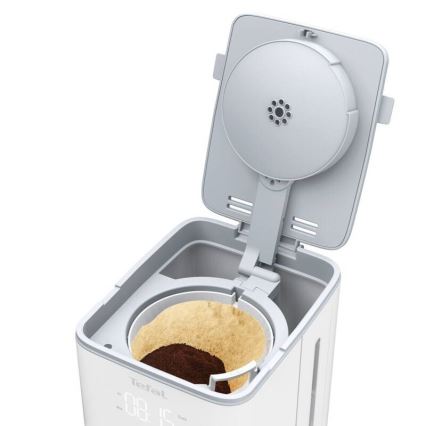 Tefal - Pilienveida kafijas automāts ar LCD ekrānu SENSE 1000W/230V balta