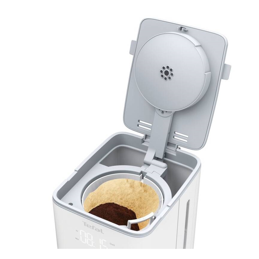 Tefal - Pilienveida kafijas automāts ar LCD ekrānu SENSE 1000W/230V balta