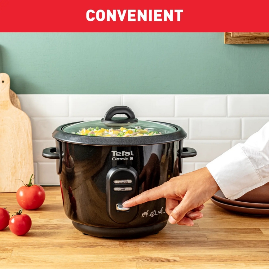 Tefal - Rīsu pagatavošanas ierīce CLASSIC 500W/230V 3 l melna