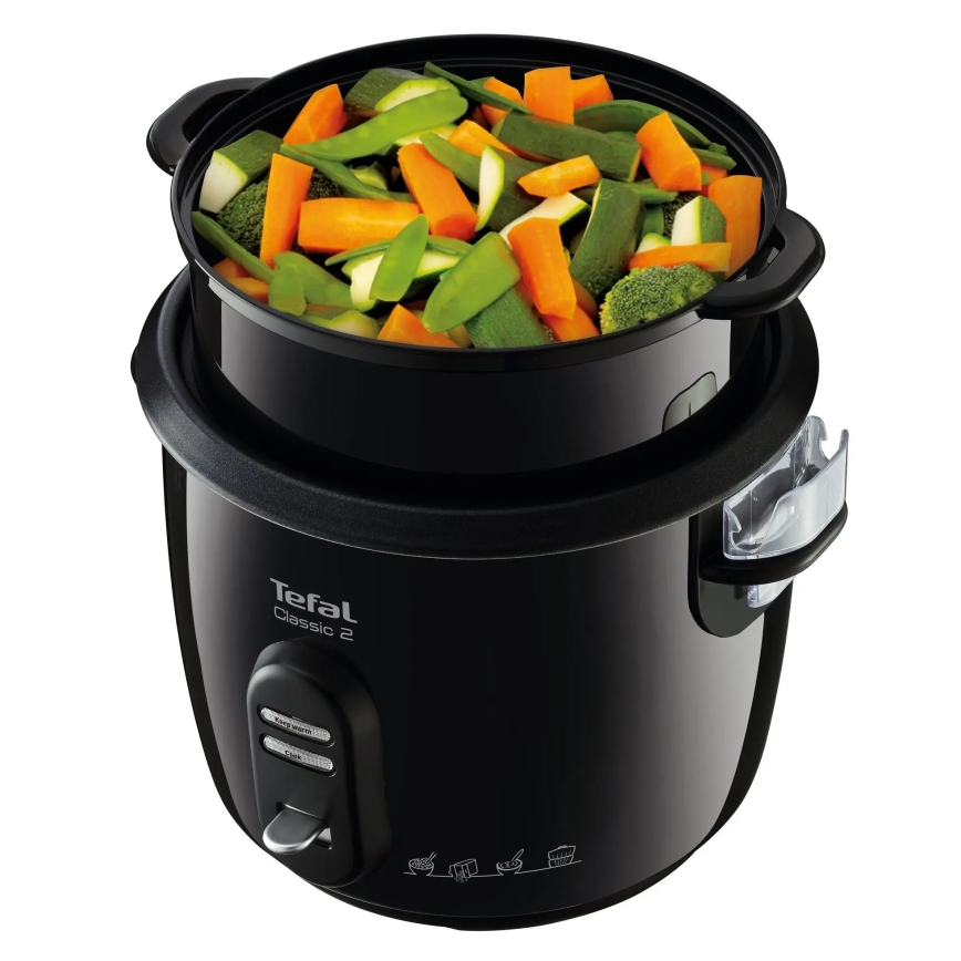 Tefal - Rīsu pagatavošanas ierīce CLASSIC 600W/230V 5 l melna