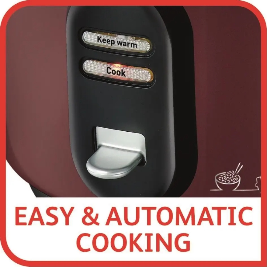 Tefal - Rīsu pagatavošanas ierīce CLASSIC 600W/230V 5 l melna