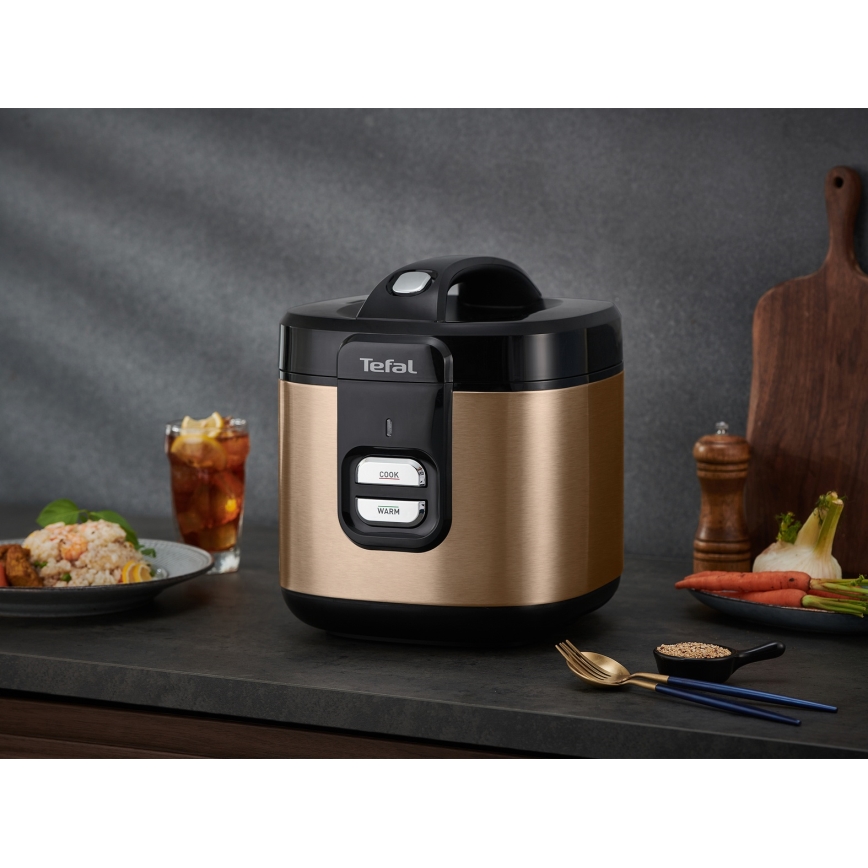 Tefal - Rīsu vārāmais COPPERTINTO 600/230V 2 l vara krāsā