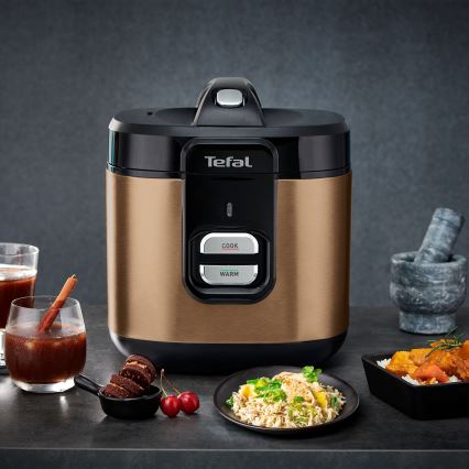 Tefal - Rīsu vārāmais COPPERTINTO 600/230V 2 l vara krāsā
