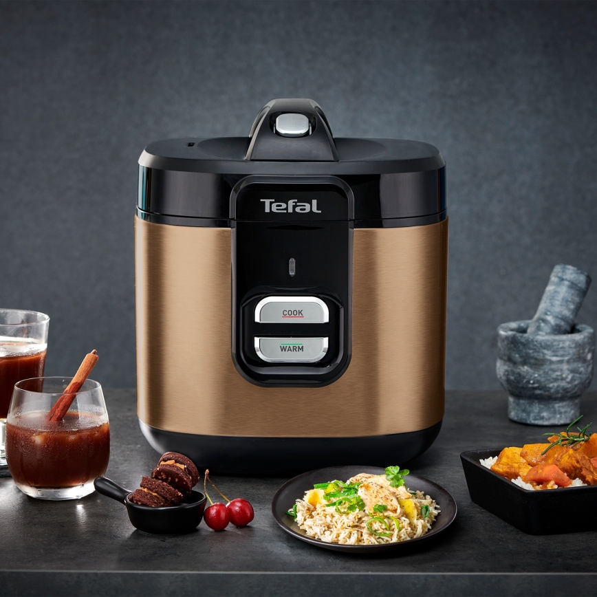 Tefal - Rīsu vārāmais COPPERTINTO 600/230V 2 l vara krāsā