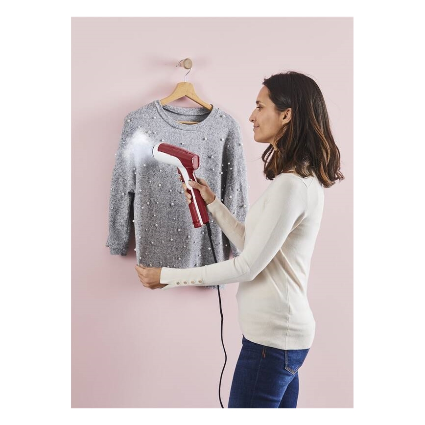 Tefal - Rokas tvaicētājs apģērbiem ACCESS STEAM FIRST 1300W/230V vīnsarkans