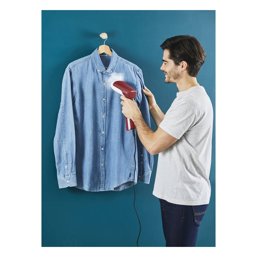 Tefal - Rokas tvaicētājs apģērbiem ACCESS STEAM FIRST 1300W/230V vīnsarkans