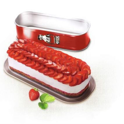 Tefal - Saliekāma ovāla cepšanas forma DELIBAKE 30x11 cm sarkana