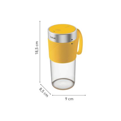Tefal - Smūtiju blenderis BLENDFORCE 50W/5V 1200 mAh dzeltena