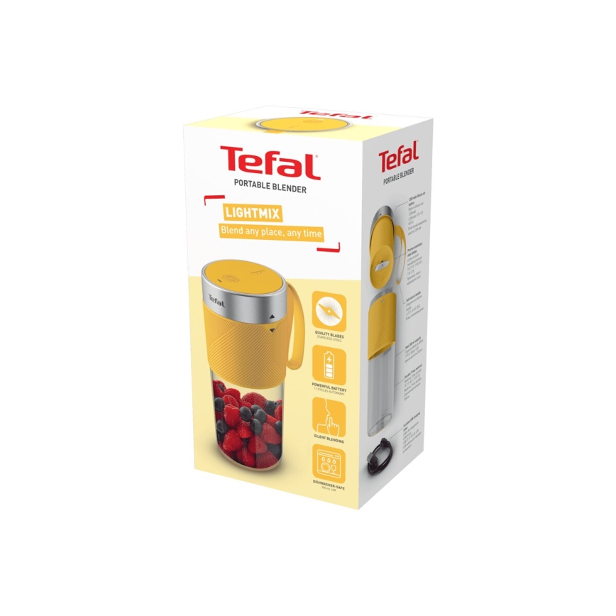 Tefal - Smūtiju blenderis BLENDFORCE 50W/5V 1200 mAh dzeltena