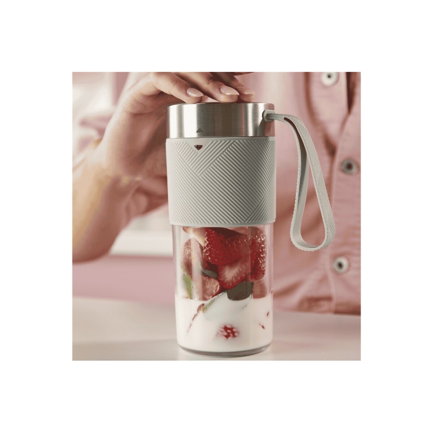 Tefal - Smūtiju blenderis BLENDFORCE 50W/5V 1200 mAh piparmētru krāsa