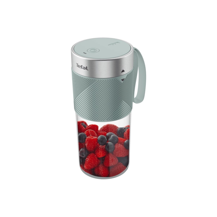 Tefal - Smūtiju blenderis BLENDFORCE 50W/5V 1200 mAh piparmētru krāsa