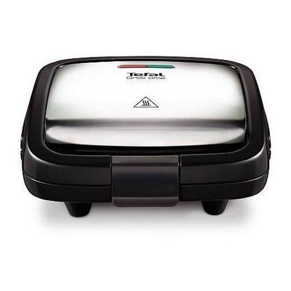 Tefal - Sviestmaižu pagatavošanas ierīce CROC TIME 700W/230V melna/hroms