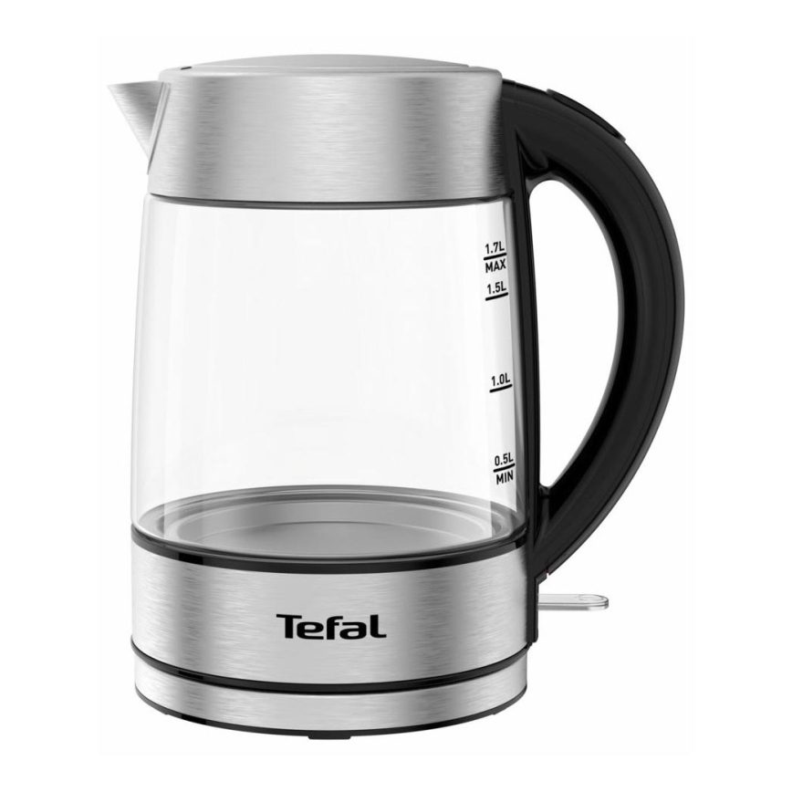 Tefal - Tējkanna GLASS 1,7 l  2200W/230V matēts hroms