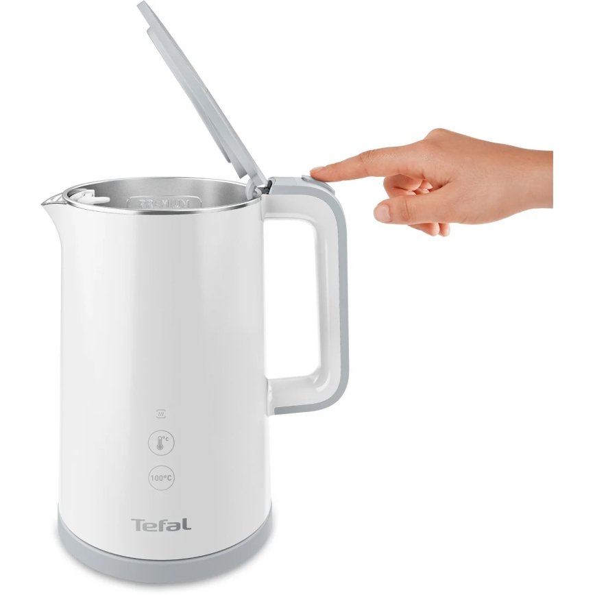 Tefal - Tējkanna SENSE 1,5 l 1800W/230V balta