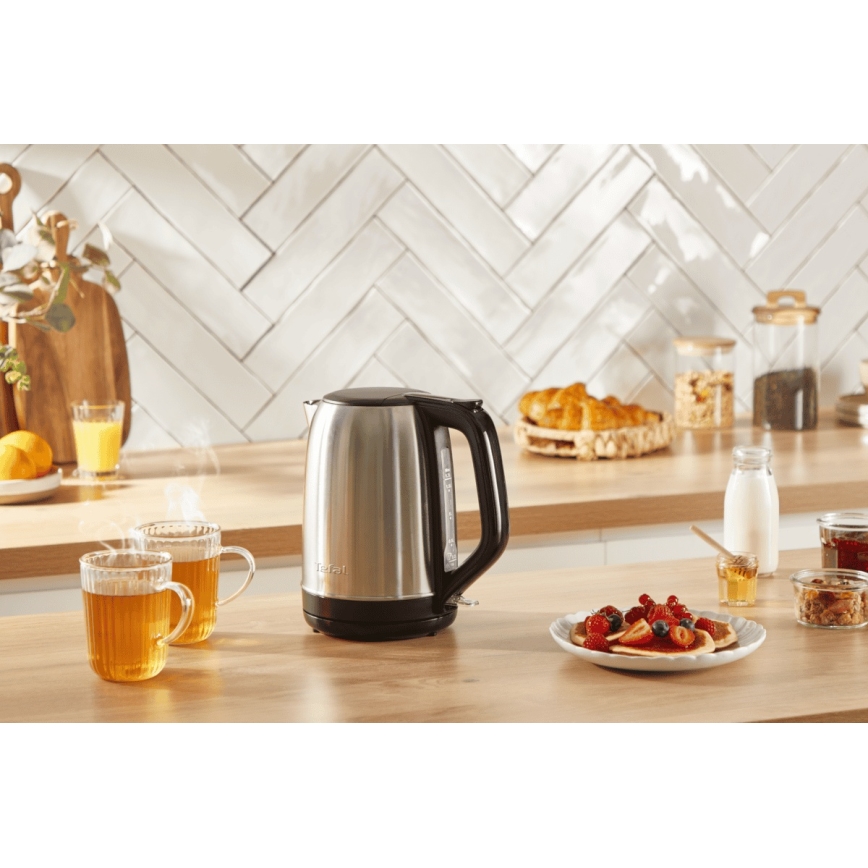 Tefal - Tējkanna SUBITO 1,7l 2400W/230V nerūsējošs tērauds/melna