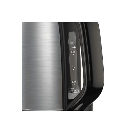 Tefal - Tējkanna SUBITO 1,7l 2400W/230V nerūsējošs tērauds/melna