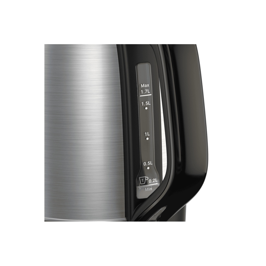 Tefal - Tējkanna SUBITO 1,7l 2400W/230V nerūsējošs tērauds/melna