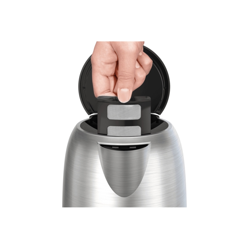 Tefal - Tējkanna SUBITO 1,7l 2400W/230V nerūsējošs tērauds/melna