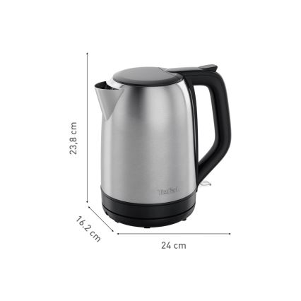 Tefal - Tējkanna SUBITO 1,7l 2400W/230V nerūsējošs tērauds/melna