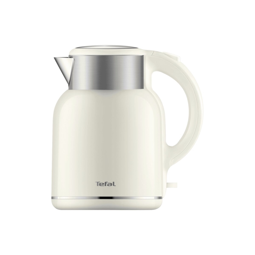 Tefal - Tējkanna THERMO PROTECT XL 1,9l 1650W/230V nerūsējošs tērauds/balta