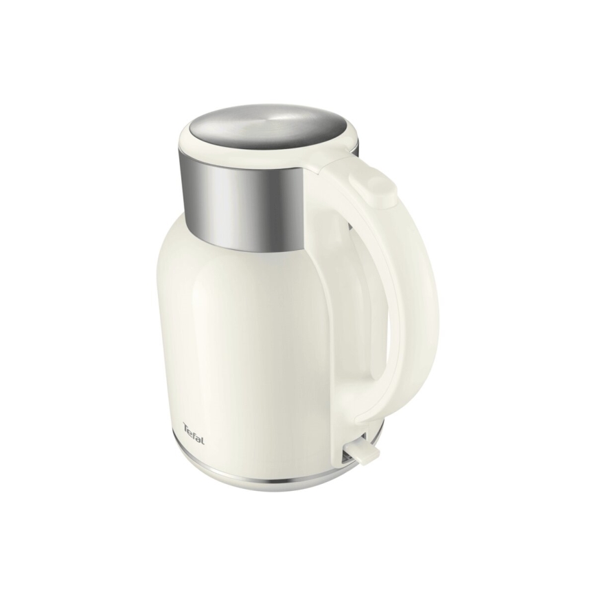 Tefal - Tējkanna THERMO PROTECT XL 1,9l 1650W/230V nerūsējošs tērauds/balta