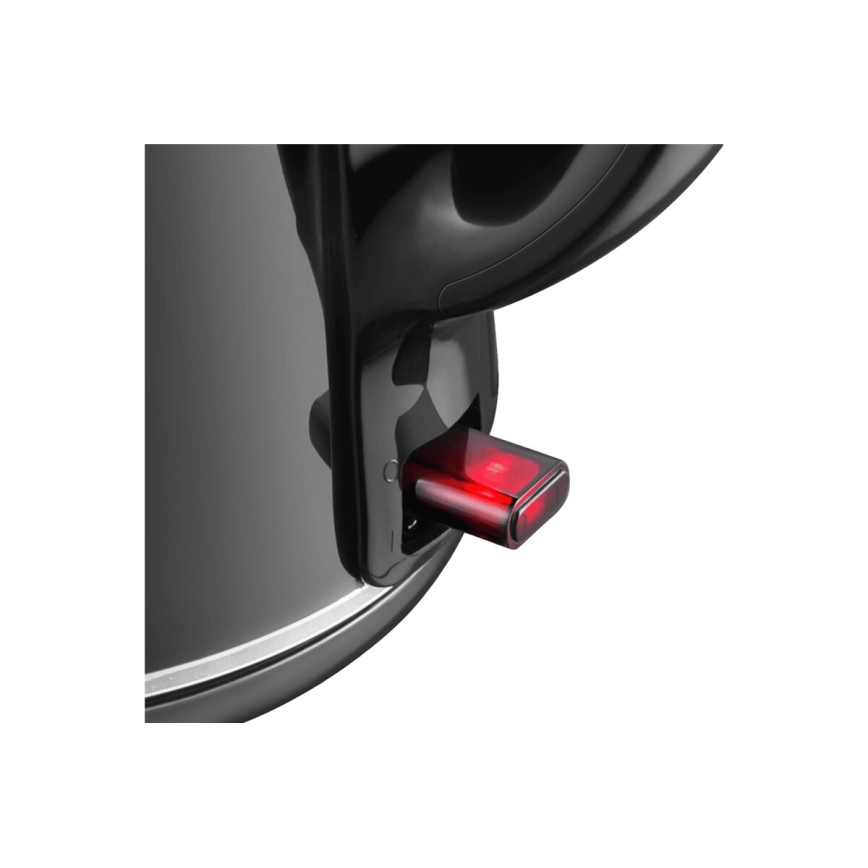 Tefal - Tējkanna THERMO PROTECT XL 1,9l 1650W/230V nerūsējošs tērauds/melna