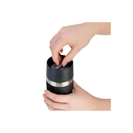 Tefal - Termo krūze 300 ml COMPACT MUG nerūsējošs tērauds/melna