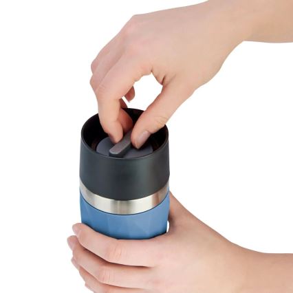 Tefal - Termo krūze 300 ml COMPACT MUG nerūsējošs tērauds/zila