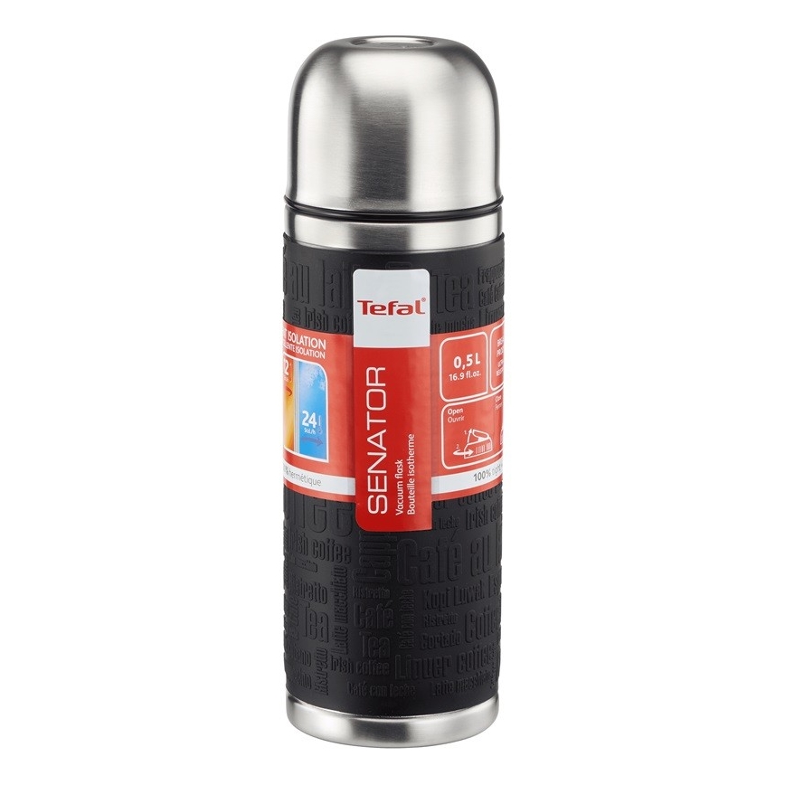 Tefal - Termoss ar krūzīti 0,5 l SENATOR nerūsējošs tērauds/melna