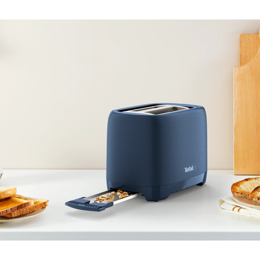 Tefal - Tosteris ar divām atverēm MORNING 850W/230V zila