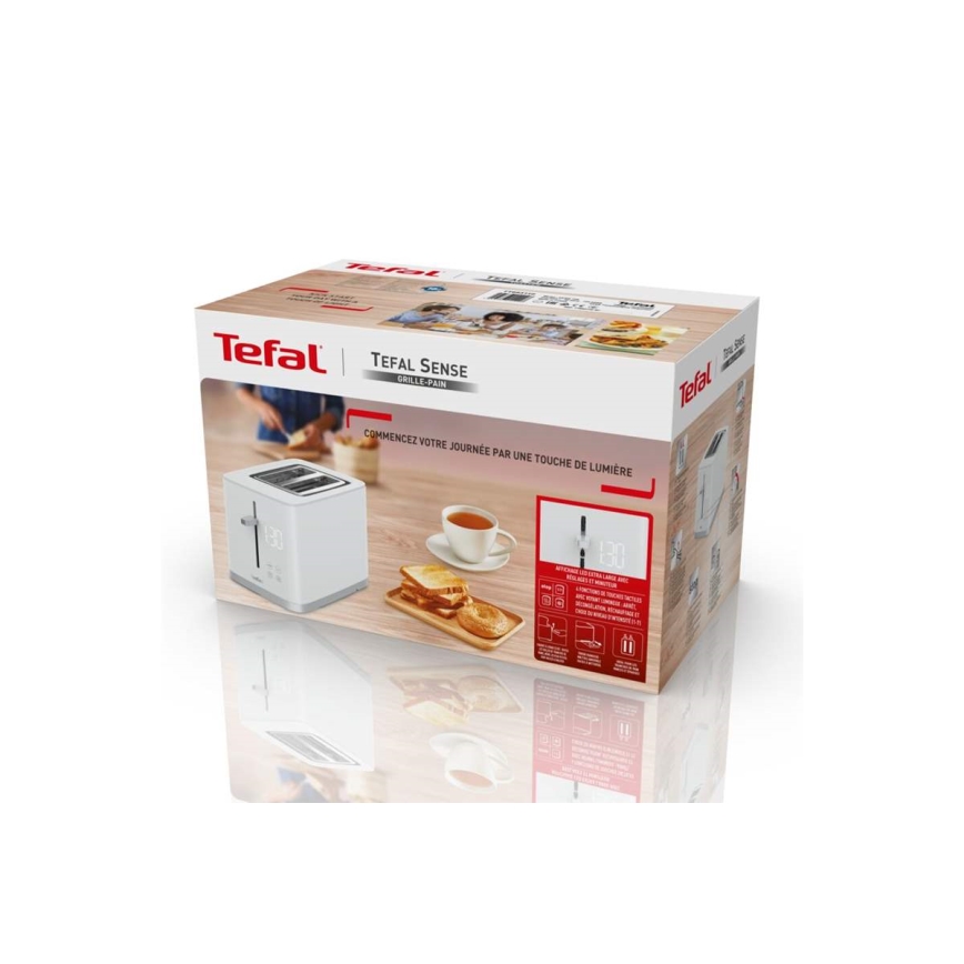 Tefal - Tosteris ar divām atverēm SENSE 850W/230V balta