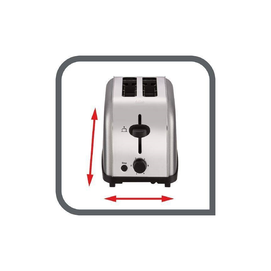 Tefal - Tosteris ar divām atverēm ULTRA MINI 700W/230V matēts hroms