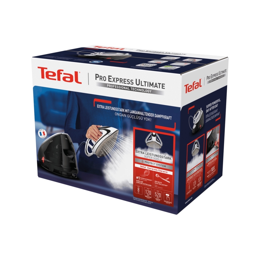 Tefal - Tvaika ģenerators EXPREEE ULTIMATE 2600W/230V melna/balta
