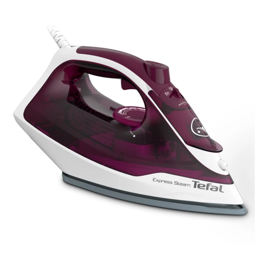 Tefal - Tvaika gludeklis EXPRESS STEAM 2400W/230V bordo