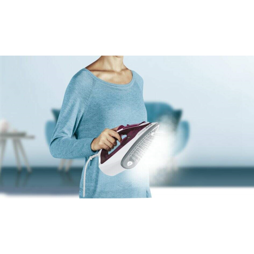 Tefal - Tvaika gludeklis EXPRESS STEAM 2400W/230V bordo