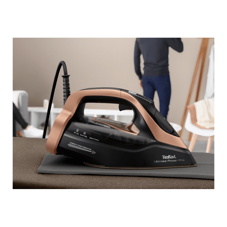 Tefal - Tvaika gludeklis ULTIMATE POWER 3200W/230V varš/melna