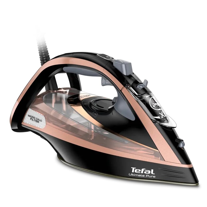 Tefal - Tvaika gludeklis ULTIMATE PURE 3000W/230V varš/melna