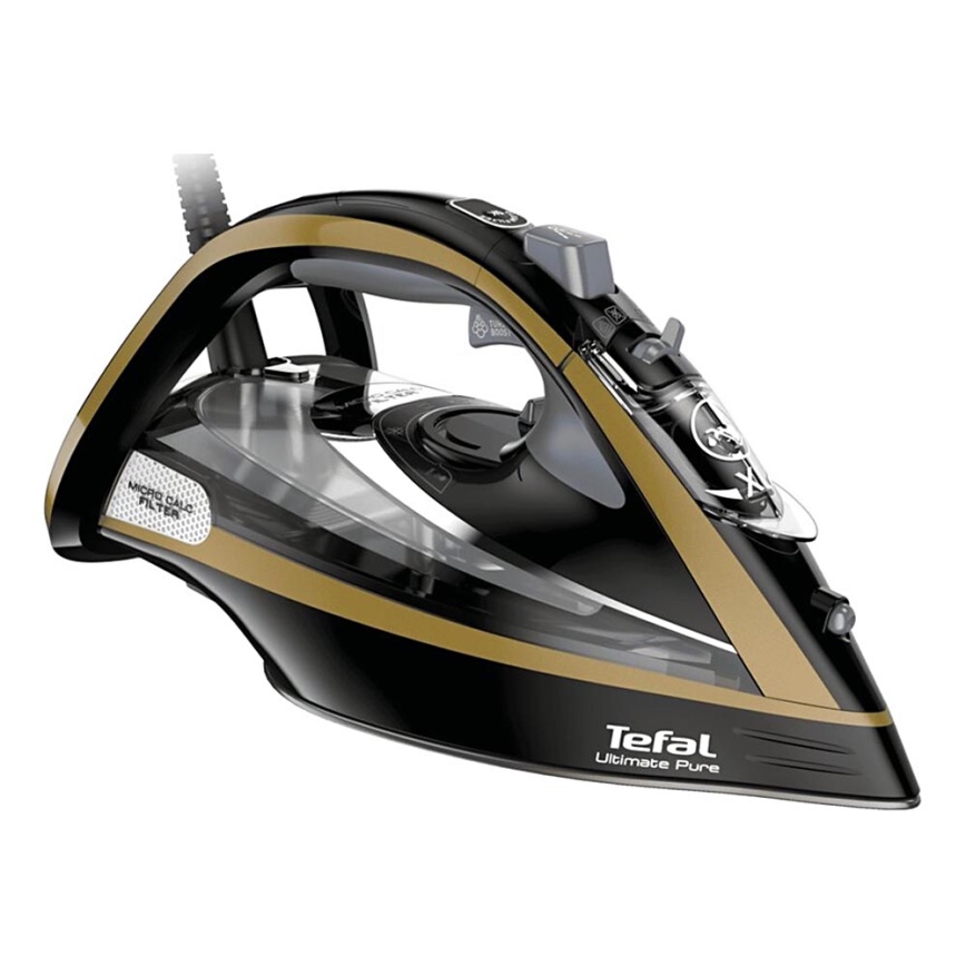 Tefal - Tvaika gludeklis ULTIMATE PURE 3000W/230V zelta/melna
