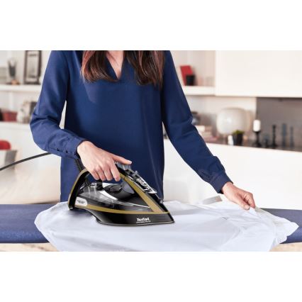 Tefal - Tvaika gludeklis ULTIMATE PURE 3000W/230V zelta/melna
